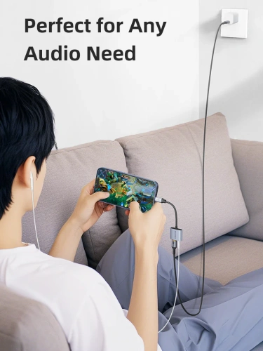 Адаптер CABLETIME CPA1G (CT-CMAC-AG) USB C на 3,5 мм аудио+USB C PD 60 Вт фото 6