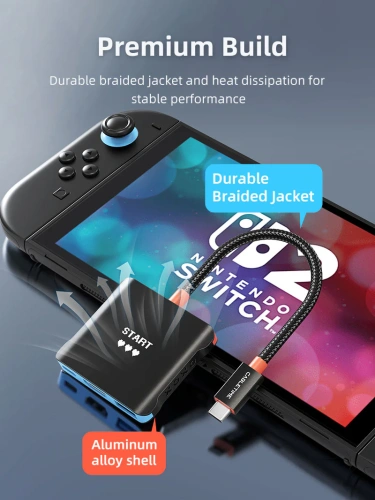 USB-Хаб (концентратор) CABLETIME CBS1B (CT-SHUB31-AB) 3-в-1 с поддержкой Switch2/1 - Black+Orange+Blue фото 8