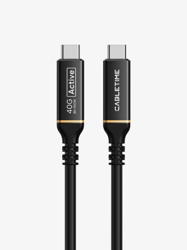 Кабель CABLETIME CU43N (CT-AUSB4-AB3) 3м USB4 40 Гбит/с черный