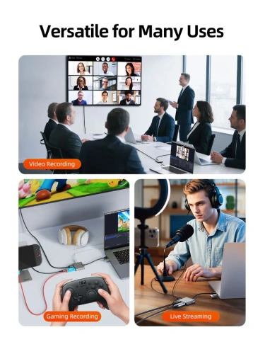 Адаптер видеозахвата CABLETIME CB67G (CT-ACHC3L-AG) USB 3.0 A+C в HDMI с петлевым выходом фото 5