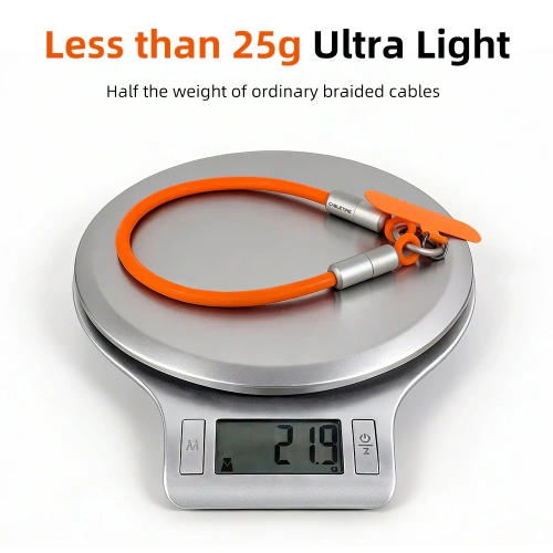 Ремешок на запястье с кабелем CABLETIME CU46G (CT-CL60-ASG) 0.3м USB-C PD60W оранжевый фото 6