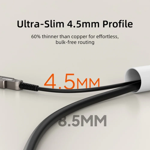 Съемный активный оптоволоконный кабель CABLETIME (CT-AHDD4K-B20) HDMI 2.0 4K, 60 Гц — AOC 18 Гбит/с для домашнего кинотеатра, PS5, проекторов фото 8