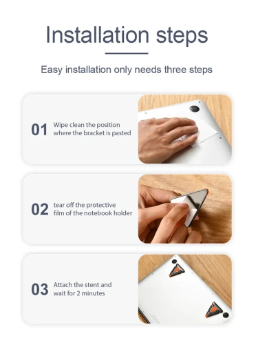 Складная мини-подставка CABLETIME (CT-LH01-ZG) для ноутбука — небольшой размер, большая устойчивость фото 10