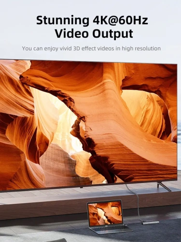 USB-Хаб CABLETIME CB23G (CT-HUBP7-AG) слим 7-в-1 USB C Hub для MacBook Pro фото 5