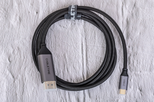 Кабель CABLETIME CC21L (CT-CMDP8K-AG2) USB TYPE C - DisplayPort 8K/60 Гц фото 3