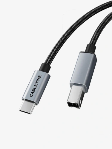 Кабель CABLETIME CA16H (CT-CMBM1-AG1) USB C 2.0 USB / Type C to USB type B Кабель CABLETIME CA16H (CT-CMBM1-AG1) USB C 2.0 USB / Type C to USB type B