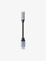 Удлинительный кабель CABLETIME CP79G (CT-C160-PU31-CMAU(D)-AS0.1) 0.1 м, ЦИФРОВОЙ *USB C TO AUDIO, черный