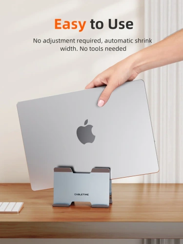 Вертикальная подставка CABLETIME CS17G (CT-VLP03-AG) для ноутбука Gravity фото 7