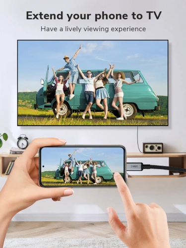 Кабель CABLETIME CC12N (CT-C160-PU31-CMHD3-S3) USB TYPE C - HDMI 4K/30 Гц фото 3