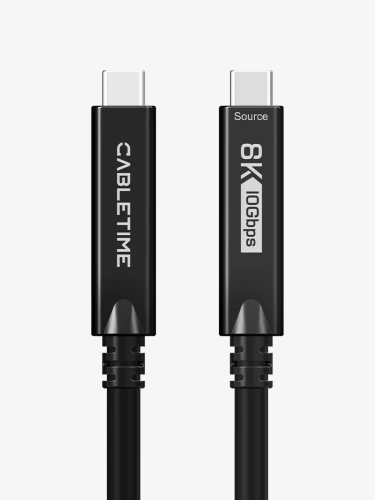 Кабель CABLETIME CUA4P (CT-ACMU4-ZB5) 5м USB 3.2 Gen2x1 Type C to Type C DP 4-LANE, AOC