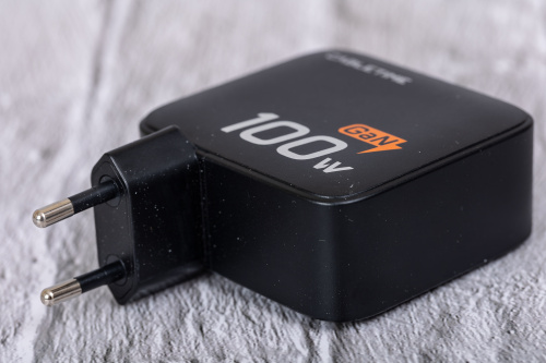 Зарядное устройство CABLETIME G100B (CT-GAN100-PB) GaN PD3.0 3C1A 100 Вт, черный фото 3