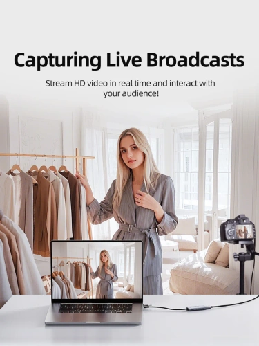 Адаптер видеозахвата CABLETIME CB66G (CT-ACHC3P-AG) USB 3.0 A+C в HDMI с помощью PD100W фото 5