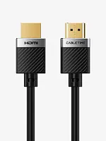 Кабель CABLETIME CH24U (CT-HD4K-AG20) HDMI2.0 AM/AM, 4k/60 Гц, позолоченный, черная ПВХ-оболочка