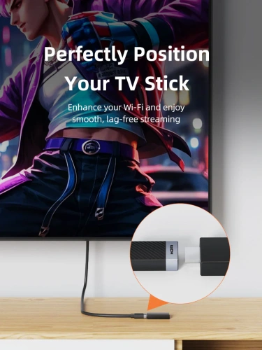 Удлинительный кабель CABLETIME CH25E (CT-HDMF4K-AG0.5) черный, 4K60Hz HDMI фото 2