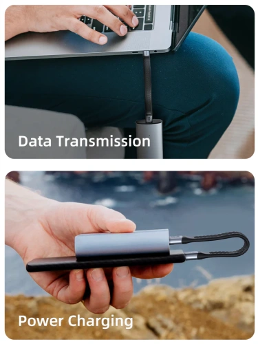 Плоский кабель USB4 CABLETIME CU45B (CT-FU4-AG) 40 Гбит/с, 8K/60 Гц, 240 Вт фото 6