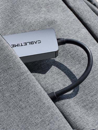 USB-Хаб CABLETIME CB56G (CT-AML2500-AG) – USB 3.0 A, 2.5G RJ45 Gigabit Ethernet для ноутбуков фото 8