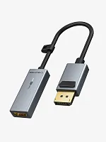 Кабель-адаптер CABLETIME CP20A (CT-AV589-P02G4k60(R)-SG0.15) DisplayPort - HDMI HDTV, 4K/60 Гц, черный ПВХ, со светодиодом