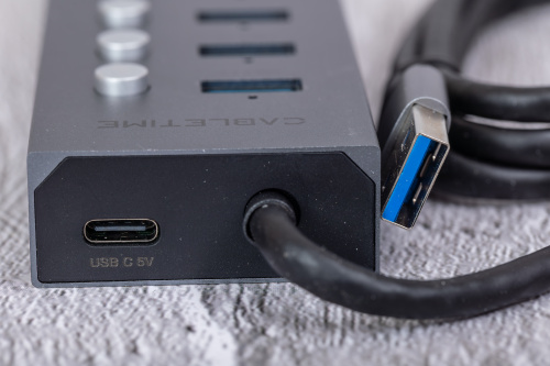 USB-Хаб CABLETIME CB47G (CT-HUBU7-AG) 7-в-1 USB-A на USB 3.0 фото 12