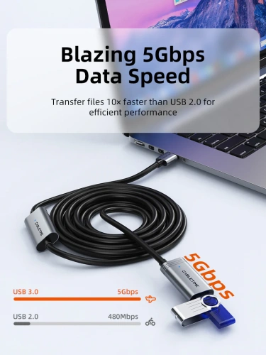 Удлинительный кабель CABLETIME CA18S (CT-AMAFA3-AG10) USB A 3.0 ACTIVE фото 2 Удлинительный кабель CABLETIME CA18S (CT-AMAFA3-AG10) USB A 3.0 ACTIVE фото 2