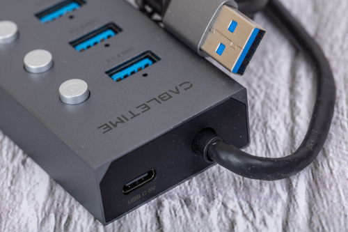USB-Хаб CABLETIME CB47G (CT-HUBU7-AG) 7-в-1 USB-A на USB 3.0 фото 13
