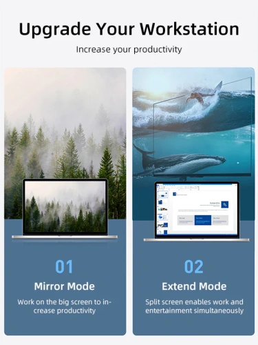Кабель-адаптер CABLETIME CP13A (CT-C160-PU31-CMDP1-S0.15) 0.15 м, USB Type-C - DisplayPort, 4K/60 Гц, коаксиальный, нейлоновый фото 3