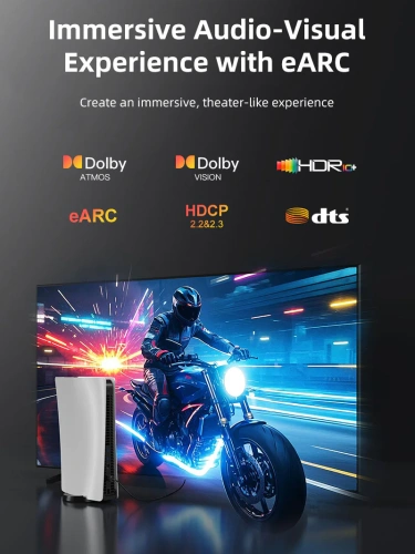 Кабель CABLETIME CH14L (CT-SHD8K-AG2) 8K SLIM HDMI 2.1, позолоченный, 8K/60 Гц, черный фото 7