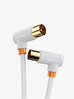 Кабель CABLETIME CF35N (CT-AV101-10-W3) TV/антенны, 90 градусов, 75 Ом, белый