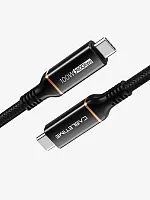 Кабель USB4 CABLETIME CU40L (CT-USB4-AB2) черный TPE, нейлоновый 40G/100W/20V/5A, АУДИО-ВИДЕО 8K/60HZ