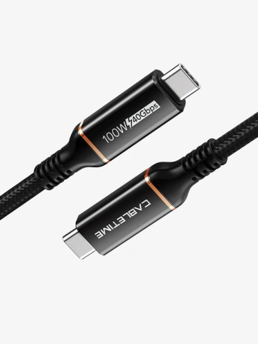 Кабель USB4 CABLETIME CU40E (CT-USB4-AB0.5) черный TPE, нейлоновый 40G/100W/20V/5A, АУДИО-ВИДЕО 8K/60HZ Кабель USB4 CABLETIME CU40E (CT-USB4-AB0.5) черный TPE, нейлоновый 40G/100W/20V/5A, АУДИО-ВИДЕО 8K/60HZ
