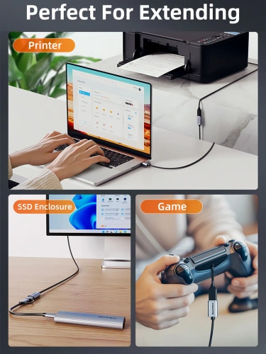 Удлинительный кабель USB A 3.0 CABLETIME CA17L (CT-AMAF1-AG2) фото 5 Удлинительный кабель USB A 3.0 CABLETIME CA17L (CT-AMAF1-AG2) фото 5