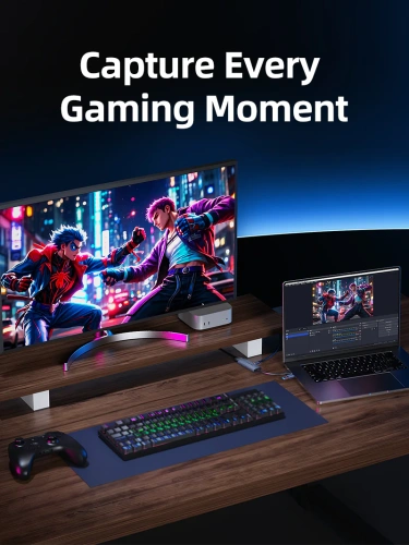 Адаптер видеозахвата CABLETIME CB66G (CT-ACHC3P-AG) USB 3.0 A+C в HDMI с помощью PD100W фото 6