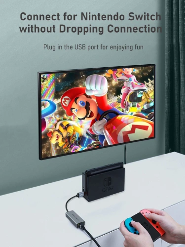 USB-Хаб CABLETIME CB52G (CT-AML100-AG) USB 2,0 до RJ45 Adhernet Adapter Max 100 Мбит / с. фото 5