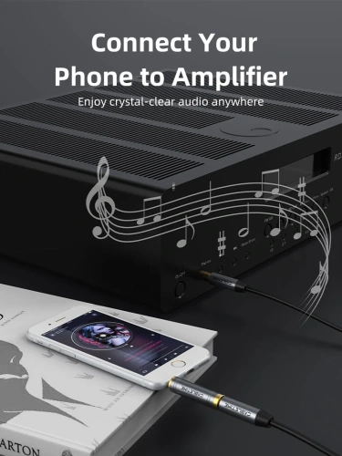 Аудиоадаптер CABLETIME CPA4G (CT-3M6F-AG) 3,5 мм на 6,3 мм фото 4