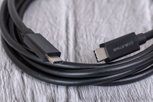 Кабель CABLETIME CT40K (CT-C160-U31-TB4-BB1.8) THUNDERBOLT 4 8K/40G/100W Black фото 3