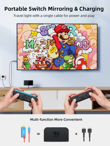 Кабель CABLETIME CC26L (CT-CMHD4P-PBA2) 2м, черный, 4K60Hz USB C - HDMI/USB C фото 2