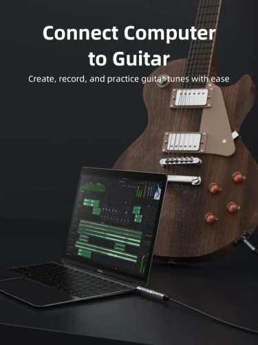 Аудиоадаптер CABLETIME CPA4G (CT-3M6F-AG) 3,5 мм на 6,3 мм фото 5