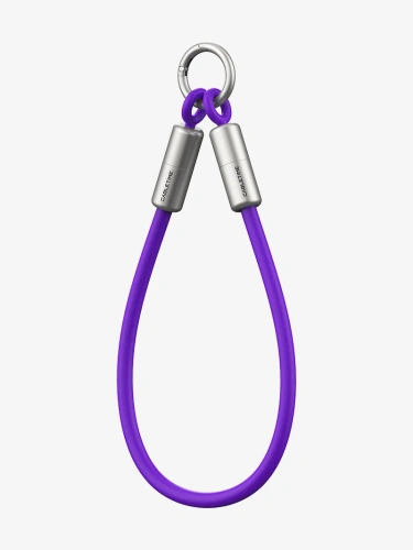 Ремешок на запястье с кабелем CABLETIME CU46P (CT-CL60-ASP) 0.3м USB-C PD60W фиолетовый