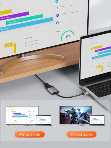 Адаптер CABLETIME CP53G (CT-C160-PU31-HMVGA1-S0.15) HDMI-VGA, космический серый фото 2