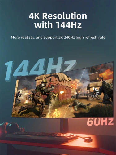 Адаптер CABLETIME CP15A (CT-CMHF8K-ZG) USB C-HDMI из цинка 8K/60 Гц фото 4