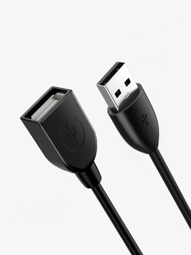 Удлинительный кабель CABLETIME CA14J (CT-AMAF2.0-PB1.5) черный, ПВХ USB2.0 AM-AF Удлинительный кабель CABLETIME CA14J (CT-AMAF2.0-PB1.5) черный, ПВХ USB2.0 AM-AF