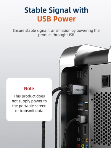 Кабель CABLETIME CC18L (CT-HMCM4K-AG2) 2 м, USB TYPE C - HDMI 4K/60 Гц фото 6