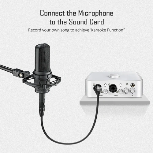 Кабель CABLETIME CF24U (AV350-11B(24)-B20) микрофонный PRO XLR 3P M/F, 24AWG, черный фото 2