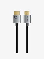Кабель CABLETIME CH14L (CT-SHD8K-AG2) 8K SLIM HDMI 2.1, позолоченный, 8K/60 Гц, черный