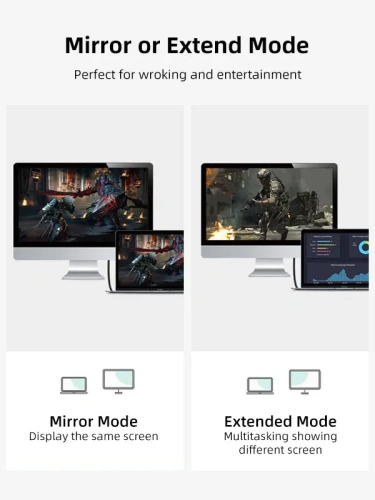 Кабель CABLETIME CC10K (CT-C160-PU31-CMHD2-S1.8) USB TYPE C - HDMI 4K/60 Гц фото 3