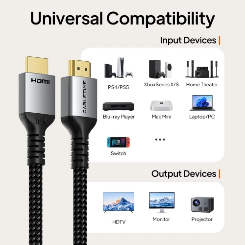 Кабель CABLETIME CH29P (CT-HD4KF-AG5) 5 м, плоский HDMI-4K60Hz фото 11