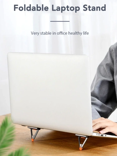 Складная мини-подставка CABLETIME (CT-LH01-ZG) для ноутбука — небольшой размер, большая устойчивость фото 2