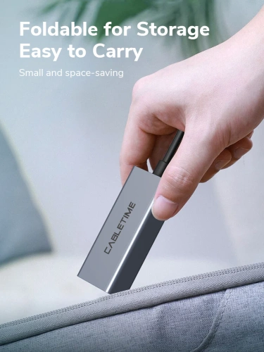 USB-Хаб CABLETIME CB52G (CT-AML100-AG) USB 2,0 до RJ45 Adhernet Adapter Max 100 Мбит / с. фото 8