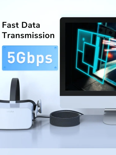 Кабель передачи данных CABLETIME CA43N (CT-VRC-AG3) USB3.0 VR для Oculus Quest 2 фото 9