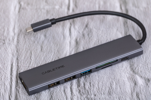 USB концентратор CABLETIME HB02G (CT-HBP2-AG7) ECO 7-в-1, 4K@30Hz, 5Gbps, USB-C HUB - Gray фото 3