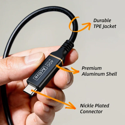 Кабель CABLETIME CU43N (CT-AUSB4-AB3) 3м USB4 40 Гбит/с черный фото 6